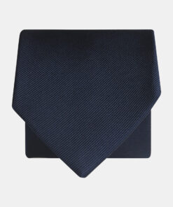Navy Twill Pure Silk Tie