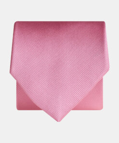 Pink Twill Pure Silk Tie