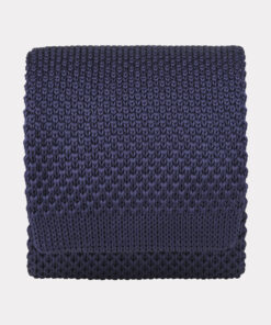 Navy Knitted Tie