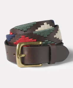 Cambridge Leather Stretch Woven Brown Belt