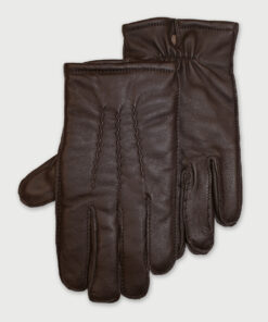 Brown Nappa Leather Classic Gloves