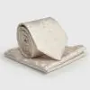 Pure Silk Ivory Floral Pure Silk Tie and Hanky Set