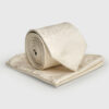 Ivory Paisley Pure Silk Tie and Hanky Set