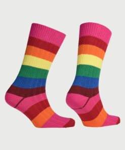 Alternative view of Cotton Rich Multicoloured Striped Socks