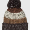 Striped Knitted Pom-Pom Hat