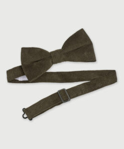 Corduroy Khaki Bow Tie