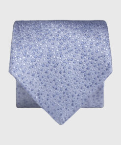 Blue Spot Pure Silk Jacquard Tie