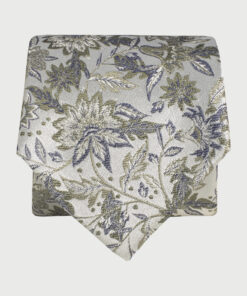 Sage Large Floral Pure Silk Jacquard Tie