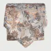 Peach Large Floral Pure Silk Jacquard Tie