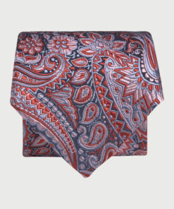 Navy Paisley Pure Silk Jacquard Tie