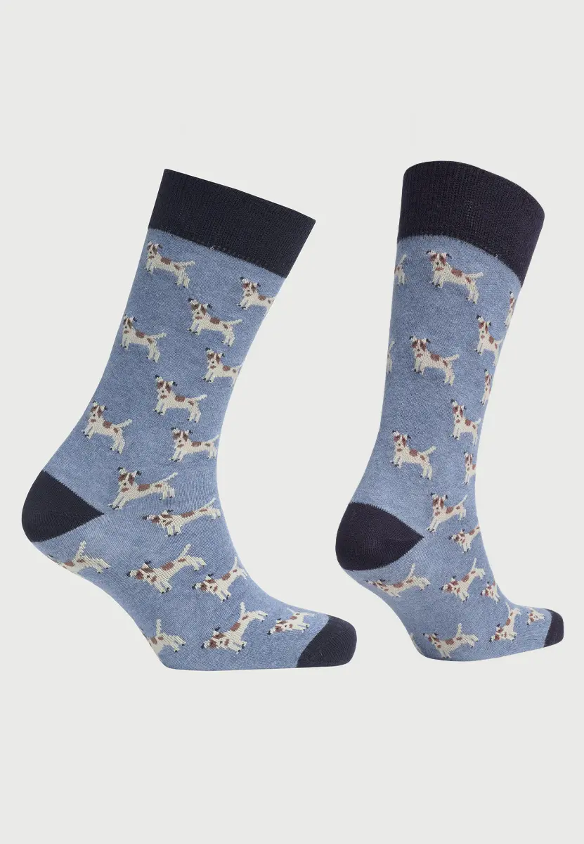 Blue Dog Motif Socks - Image 2