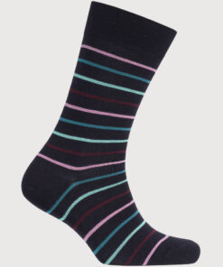 Multicoloured Stripe Smart Socks