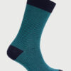 Teal Small Stripe Smart Socks