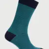Teal Small Stripe Smart Socks