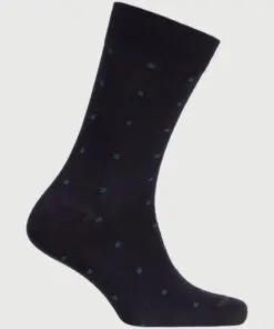 Teal Geo Smart Socks