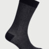 Navy Herringbone Smart Socks