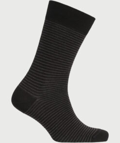 Black Pinstripe Smart Socks