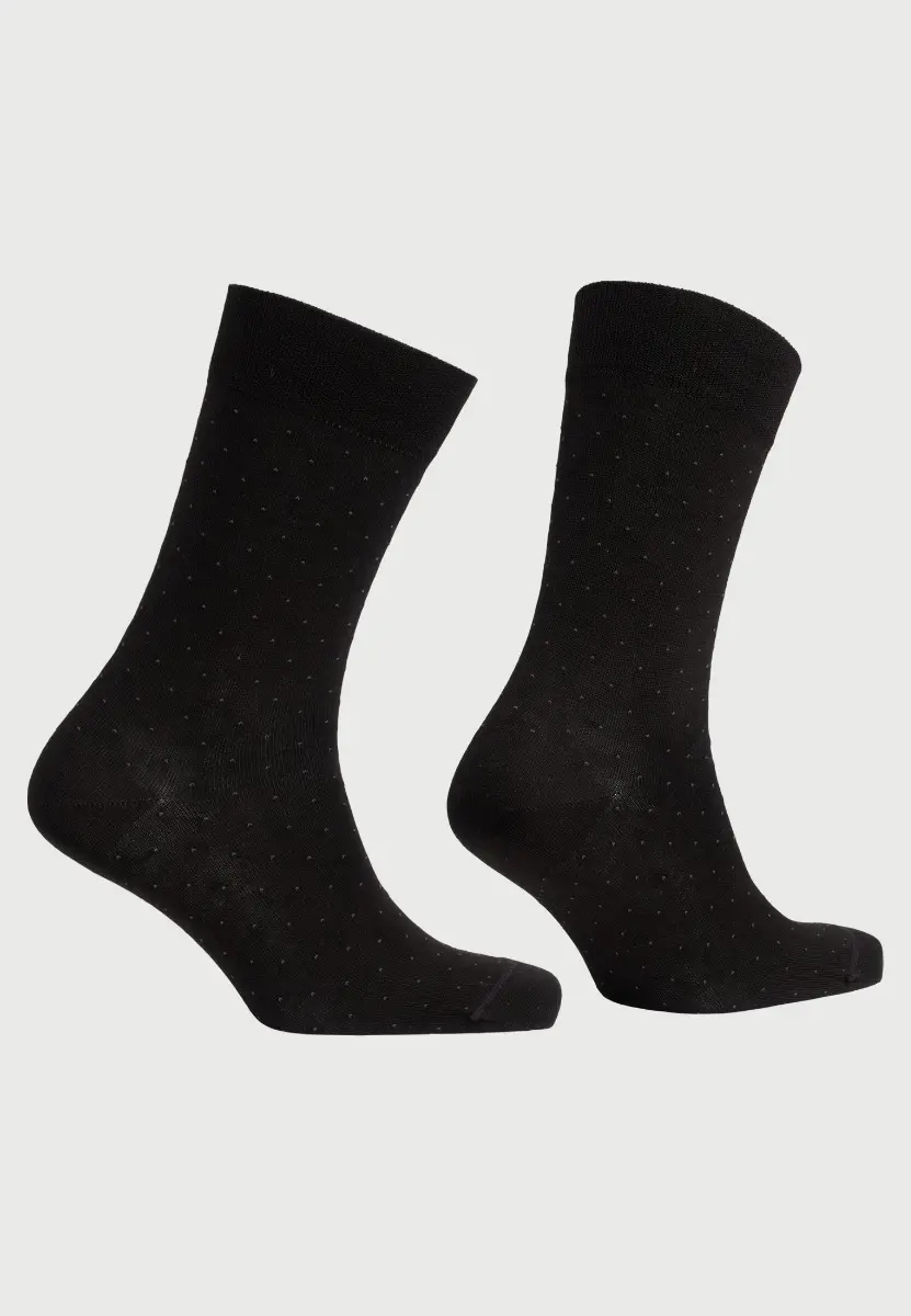 Black Polka Dot Smart Socks - Image 2