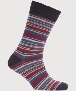 Plum and Pink Multi-Stripe Socks