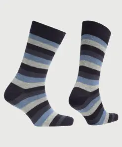 Alternative view of Blue Bold Stripe Socks