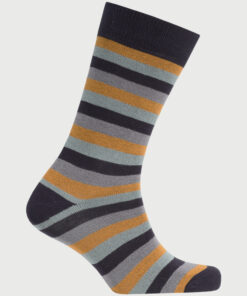 Mustard Bold Stripe Socks