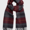 Wine Check Lambswool Scarf