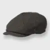 Green Melton Baker Boy Cap