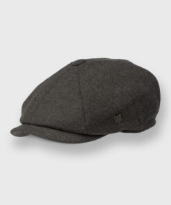 Green Melton Baker Boy Cap