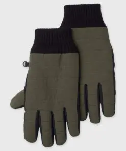 Olive Waterproof Quilted Glove