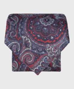 Red Ornate Pure Silk Paisley Tie