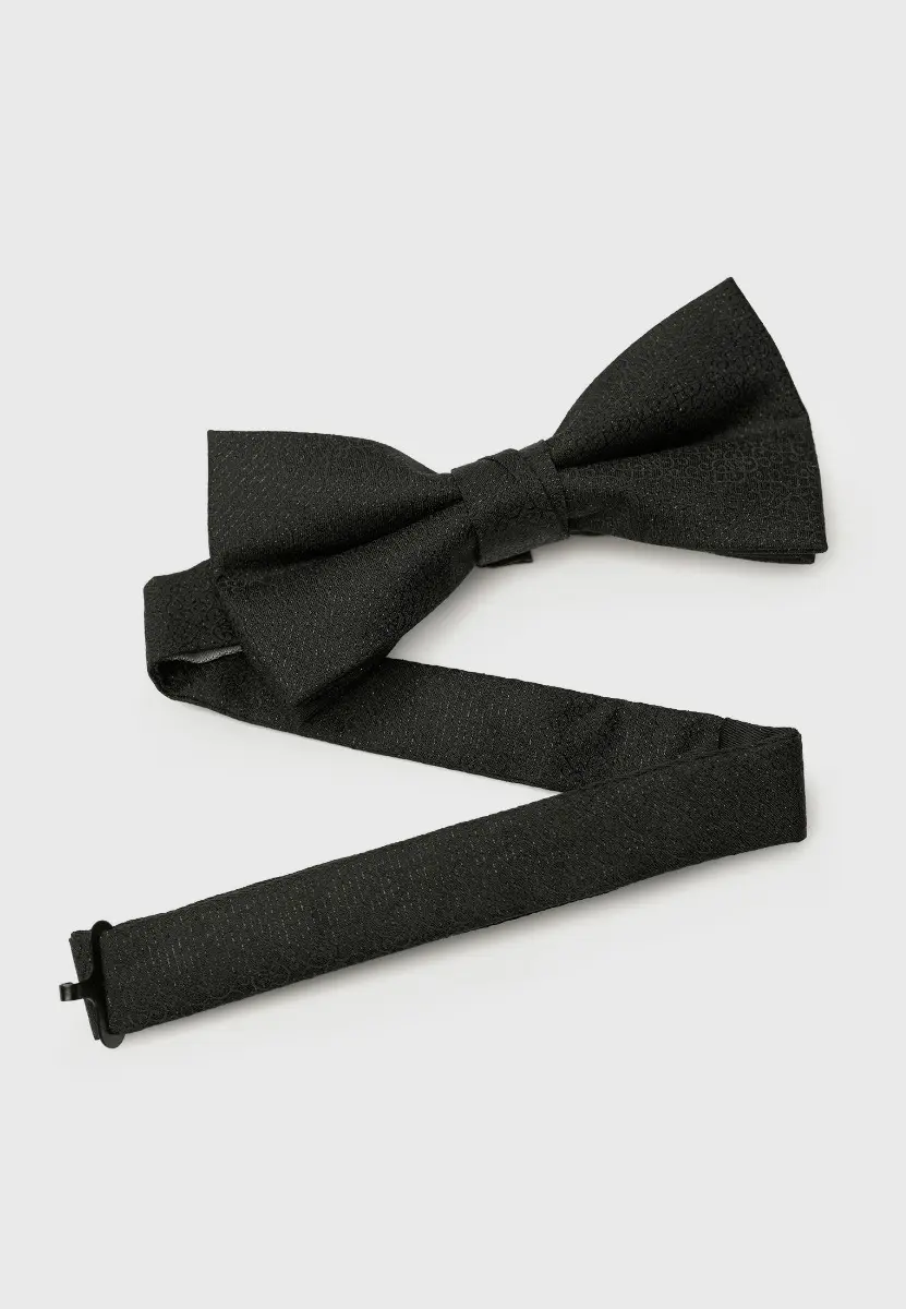 Black Lurex® Jacquard Bow Tie