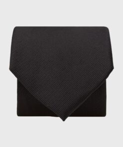 Black Twill Silk Tie