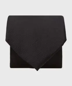 Black Twill Silk Tie