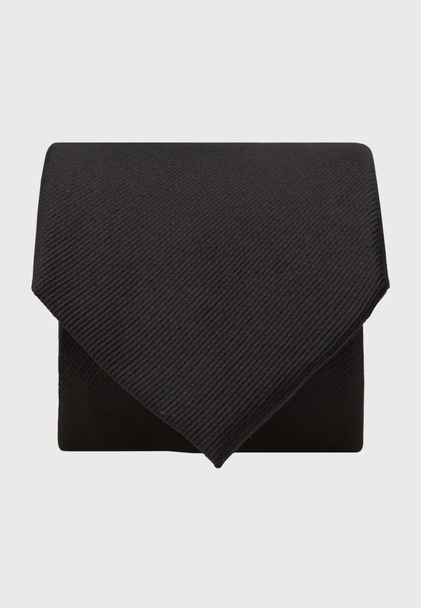 Black Twill Silk Tie