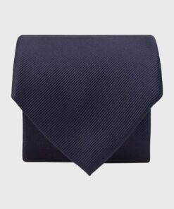 Navy Twill Silk Tie