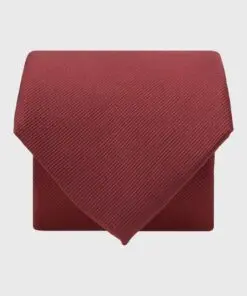 Wine Twill Silk Tie