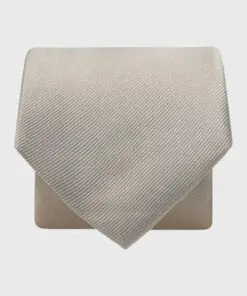 Champagne Twill Silk Tie
