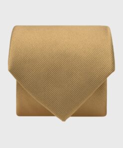Gold Twill Silk Tie