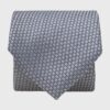 Blue Semi Plain Textured Silk Tie