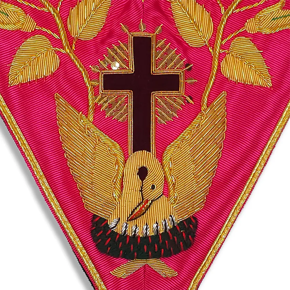 Rose Croix 18th Degree Collar Hand Embroidered - Image 2