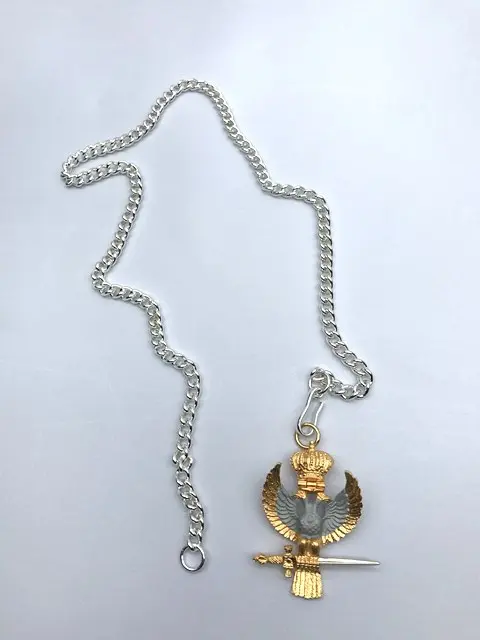 33rd Degree Inspector General Silver  Chain For Eagle