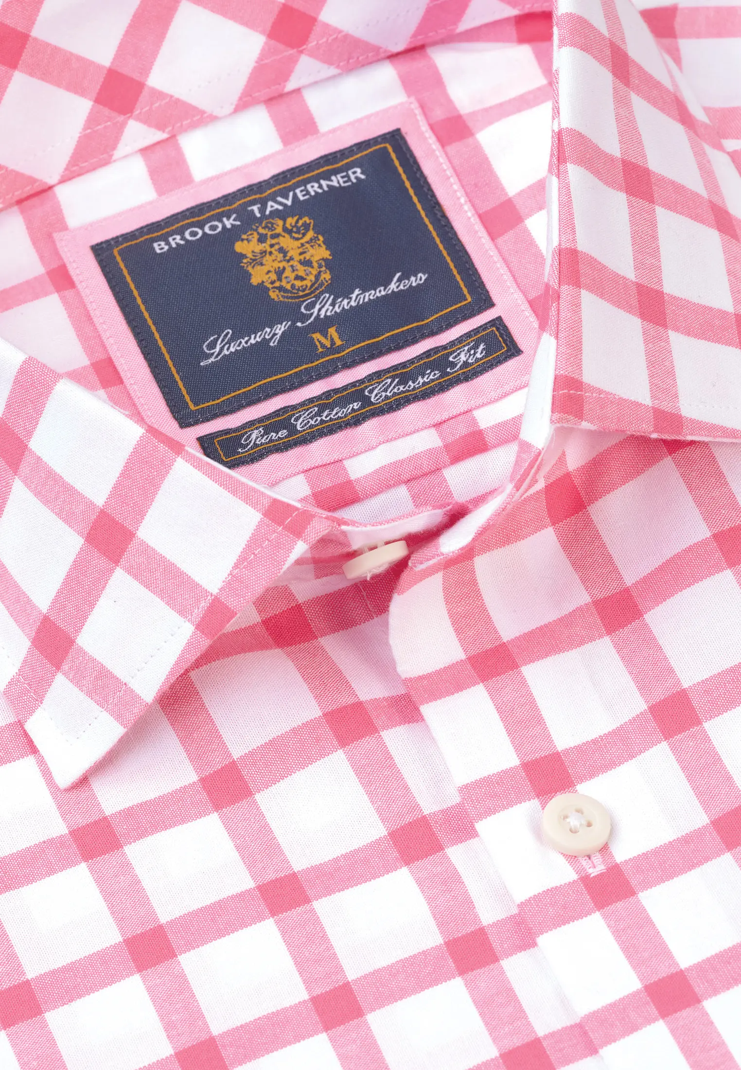 Regular Fit Rose Check Cotton Oxford Shirt - Image 2