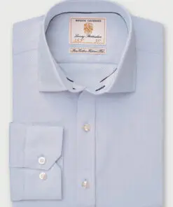 Regular Fit Sky Blue Single Cuff Shirt