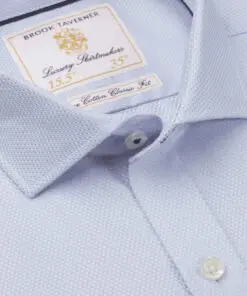 Alternative view of Tailored Fit Sky Blue Double Cuff Shirt