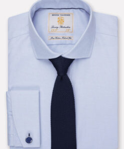 Tailored Fit Sky Blue Double Cuff Shirt