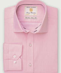 Regular Fit Pink Single Cuff Shirt