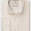 Regular Fit Cream Single Cuff Shirt