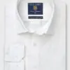 Regular Fit White Knitted Shirt