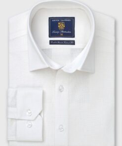 Regular Fit White Knitted Shirt