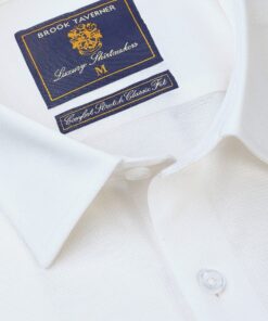 Alternative view of Regular Fit White Knitted Shirt